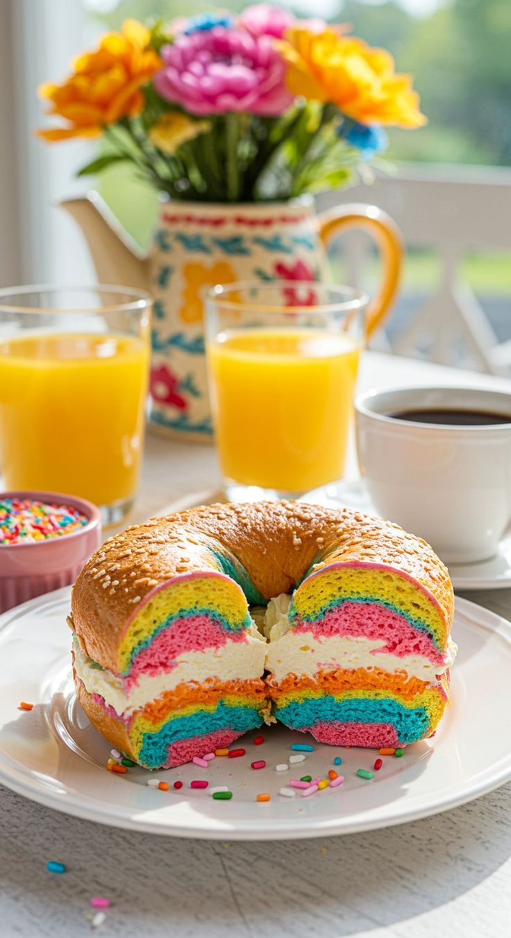 Rainbow Bagel