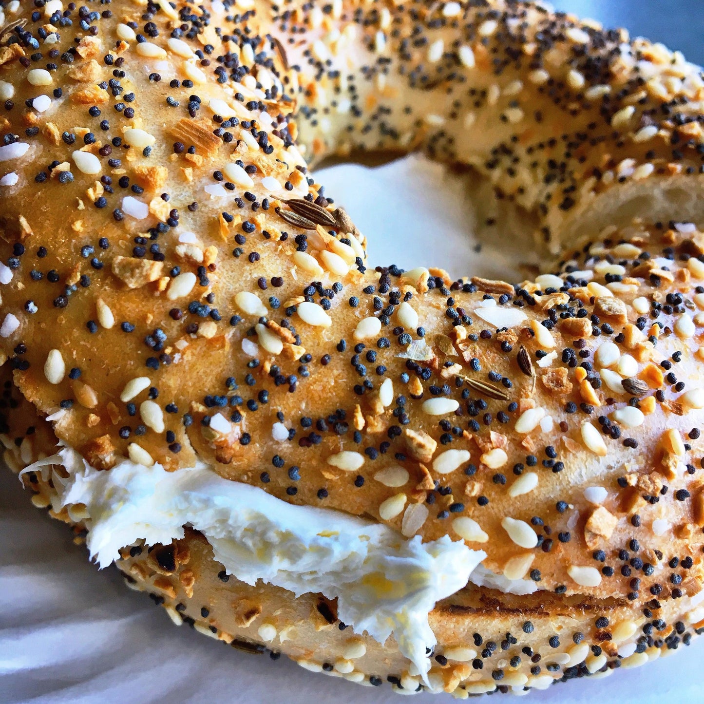 Flagel w/ Cream Cheese