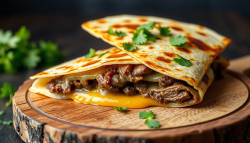 Steak Cheddar with Salsa & Sour Cream